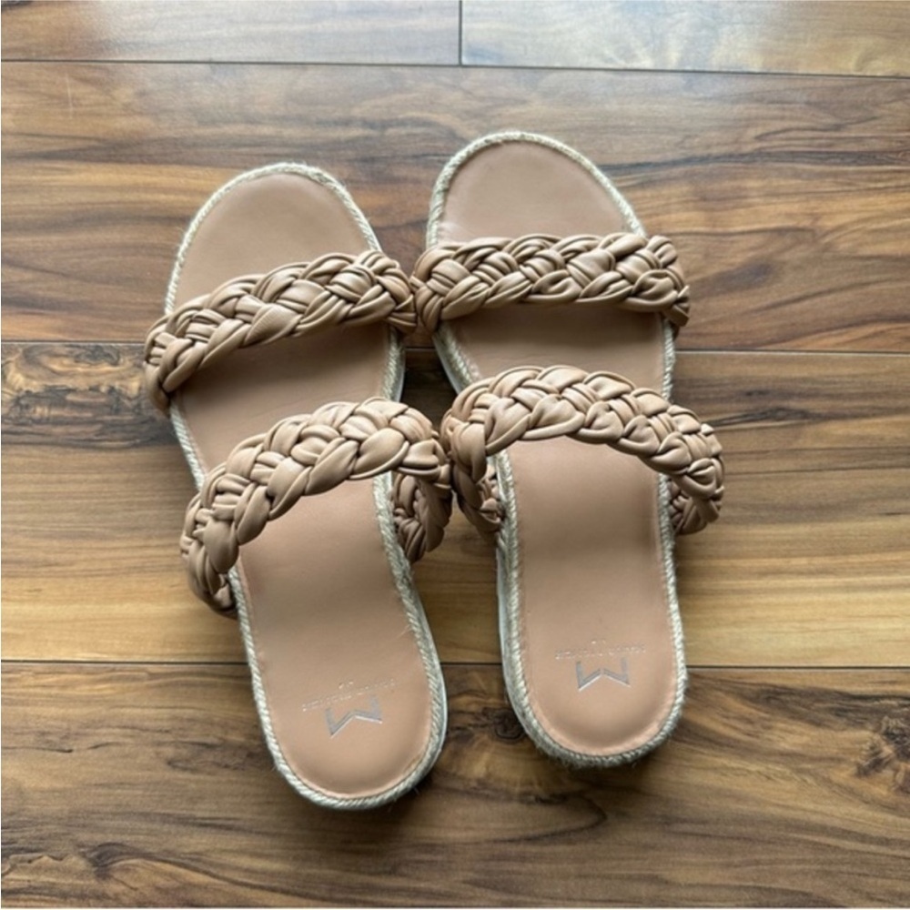 Mark fisher two braided strap espadrilles sandals 7.5